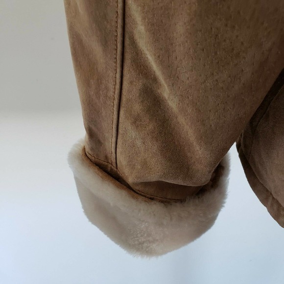 Adler Collection Women's Tan Lamb Skin Leather Jacket Size Large - Picture 9 of 11